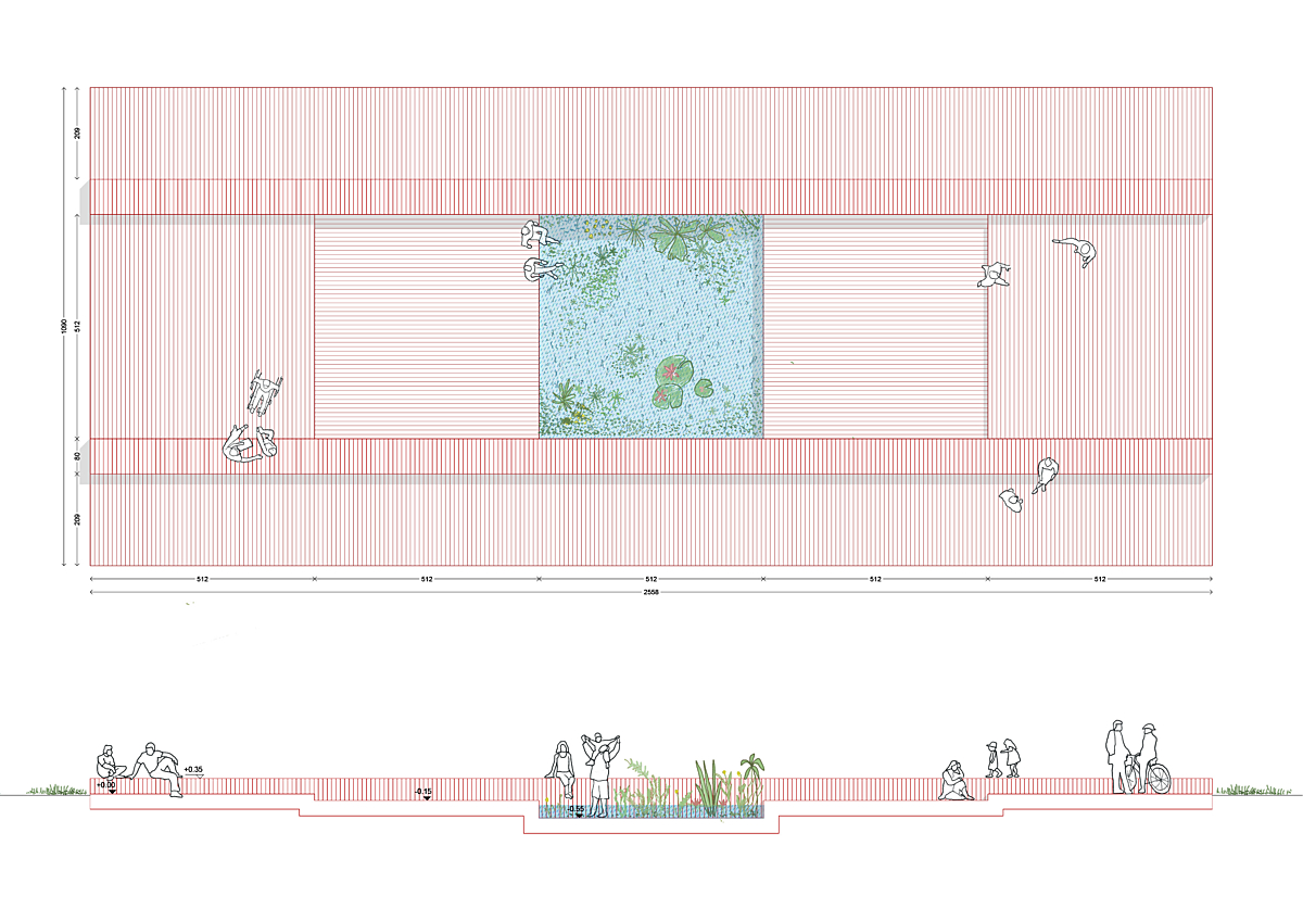 PLAN SECTION PLATFORM 1 100 A4