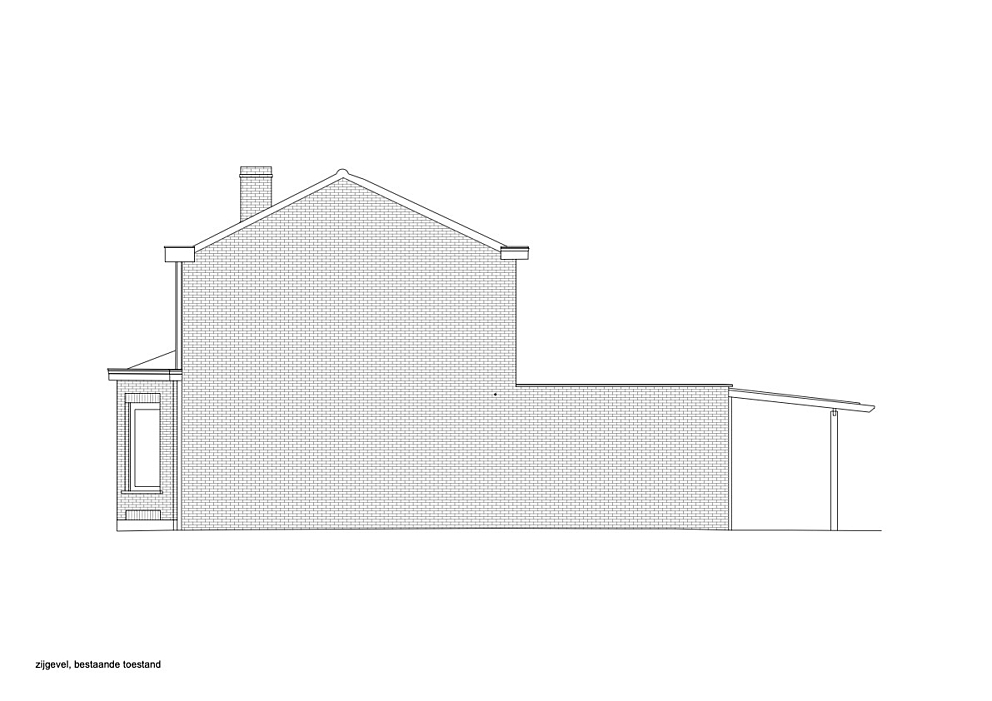 SO Spoorweg zijgevel bestaande toestand